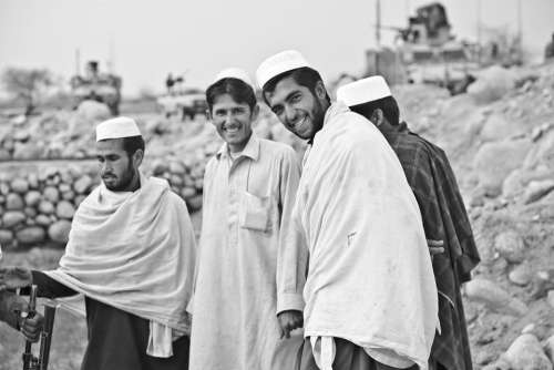 Men People Smiling Portrait Group Persons Muslim