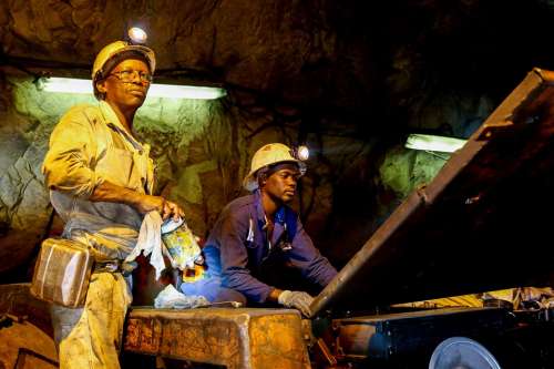 Mining Underground Miners Coal Botswana