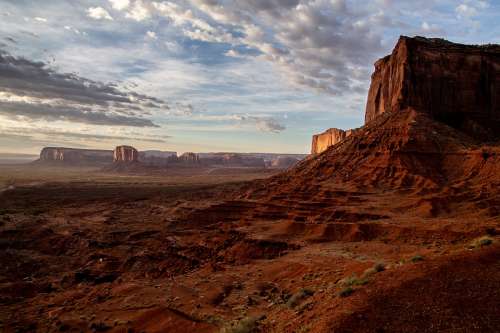 Monument Valley Az Usa America Mountains Navajo
