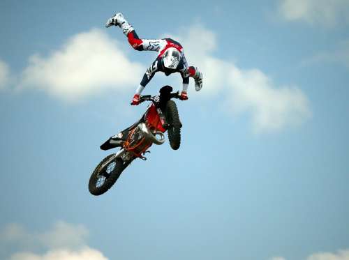 Motorcycle Motocross Trial Extreme Freestyle