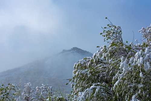 Mountain Fog Mountains Nature Sky Clouds Hills