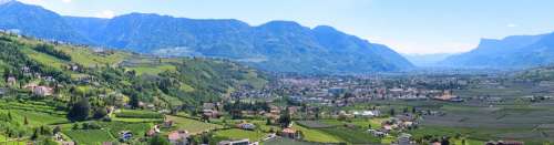 Nature Landscape South Tyrol Mountains Meran