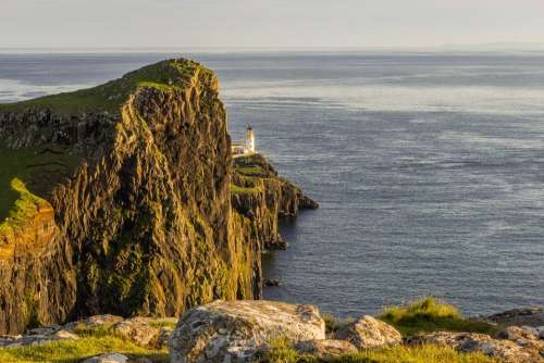 Neist Point Lighthouse Highlands Europe Hill