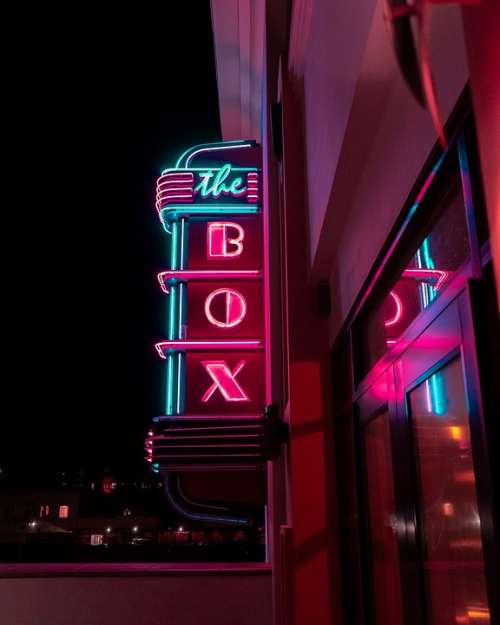 Neon Signs Nightlife Box Street Building