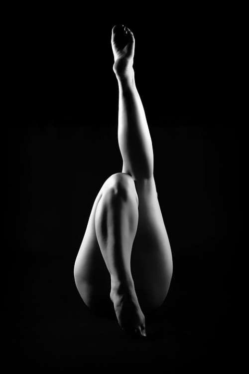 Nude Woman Naked Sensual Shadows Erotic Body