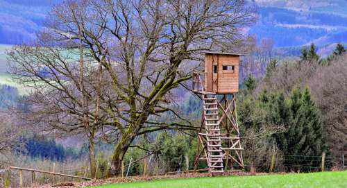 Observation Post Wildhut Bird Hut Hunting Lodge