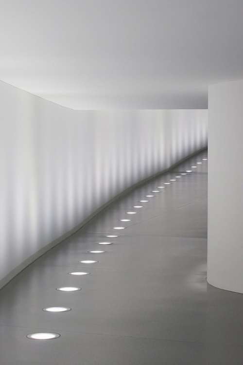 Passage Tunnel Walls Shadow Light Concrete