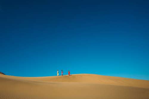 People Landscape Sand Colorful Desert Hot Sky