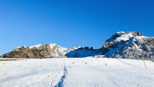 Piani Di Bobbio Sci Skiing Italy Winter Skiers