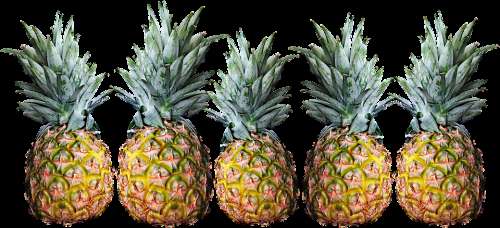 Pineapples Fruit Tropical Healthy Sweet Vitamins