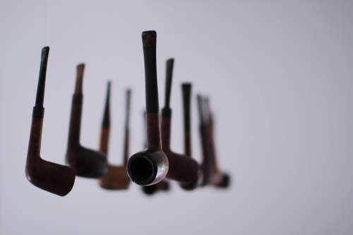 Pipes Number Of Suspension Modern Art Brown