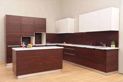 Planmyinterior Kitchen Veneer Pu Island Kitchen