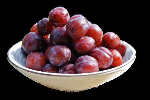 Plums Fruit Healthy Food Isolated Shell Fresh