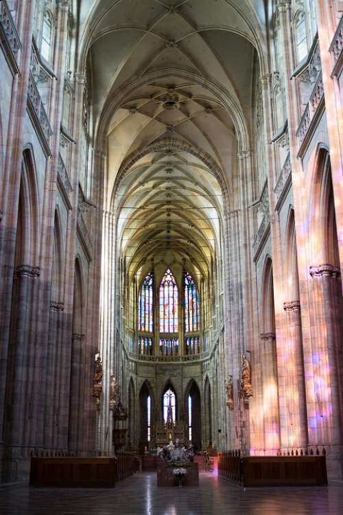 Prague Czech Republic The Cathedral Gothic Church