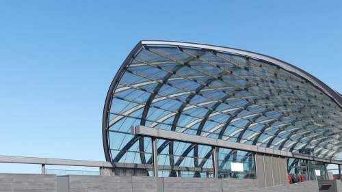 Railway Station Modern Architecture Glass Steel
