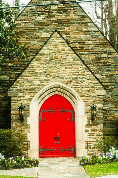 Red Door Door Red Building Entrance Property
