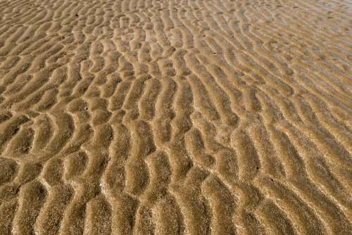 Ripples Beach Endless Nature Surface Sand