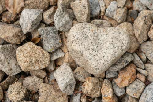 Rocks Love Heart Valentines Day Stones Romance