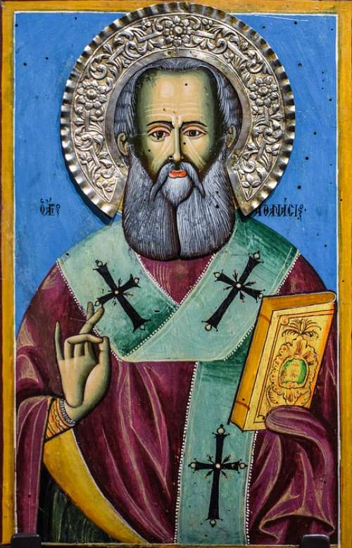 Saint Athanasios Icon Religion Christianity