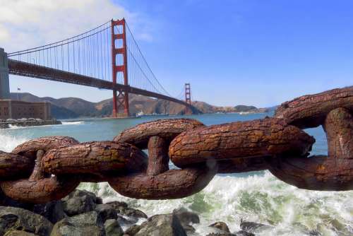 Scenery Golden Gate Bridge Bridge California