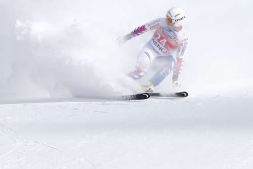 Ski Race World Cup Sport Man Speed Snow