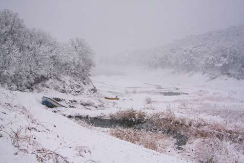 Snow Landscape Atmosphere Travel Korea Tourism
