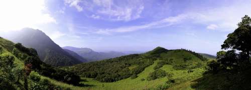 Sri Lanka Mountains Riverstan Landscape Nature