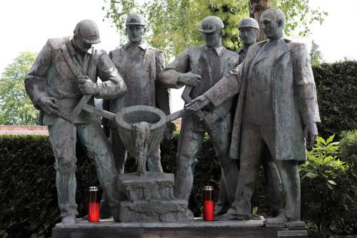 Steel Worker Monument Mirogoj Cemetery Zagreb