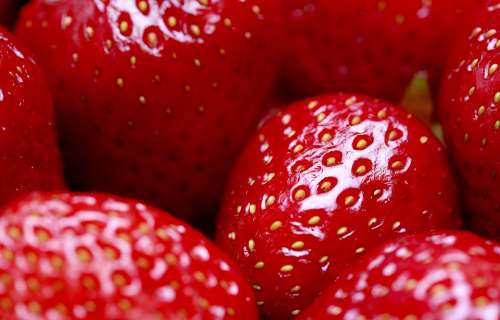Strawberries Fresh Background Red Berry Food Ripe