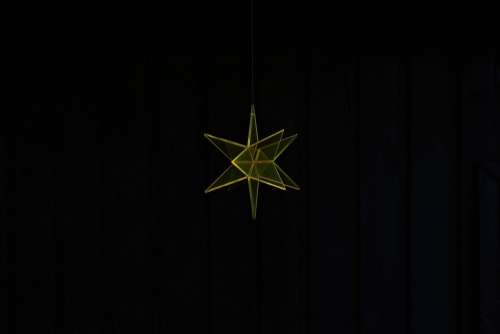 Suncatcher Bright Plexiglass Star Deco Pointed