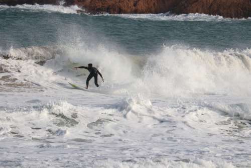 Surf Surfing Waves Water Surfer Surfboard Outdoor