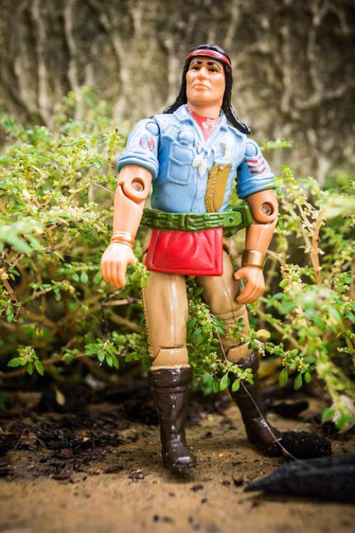 Toy Joe Action Figure Indian American Indian