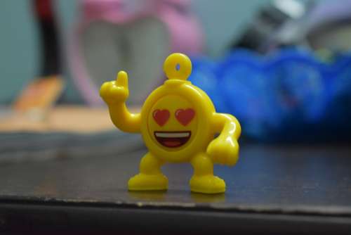 Toy Cartoon Cute Character Comic Love Yellow