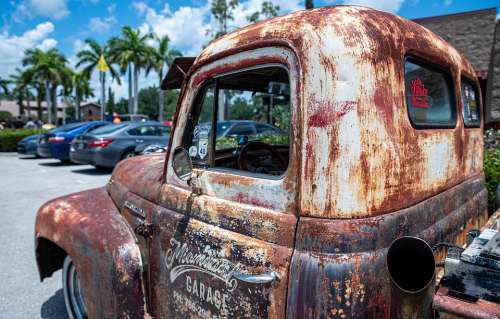 Truck Pickup Rust Antique Vehicle Old Rusted Truck