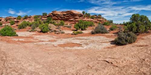 Utah Desert Nature Rocks Panorama