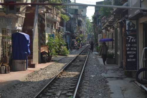 Vietnam Hanoi Vias Poverty Train