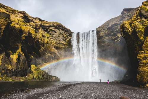 Water Waterfall Landscape Travel Outdoors Iceland