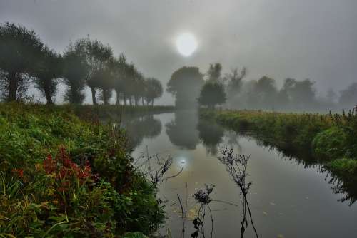 Water Fog Landscape Light