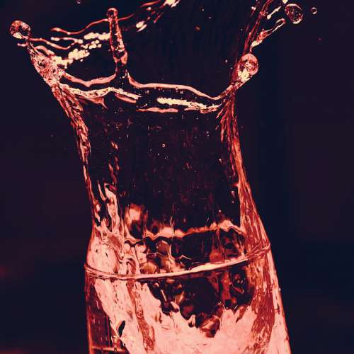 Water Glass Red Dissolved Precipitation Transparent