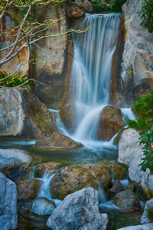 Waterfall Water Nature Outdoors Rock Wet Rocks