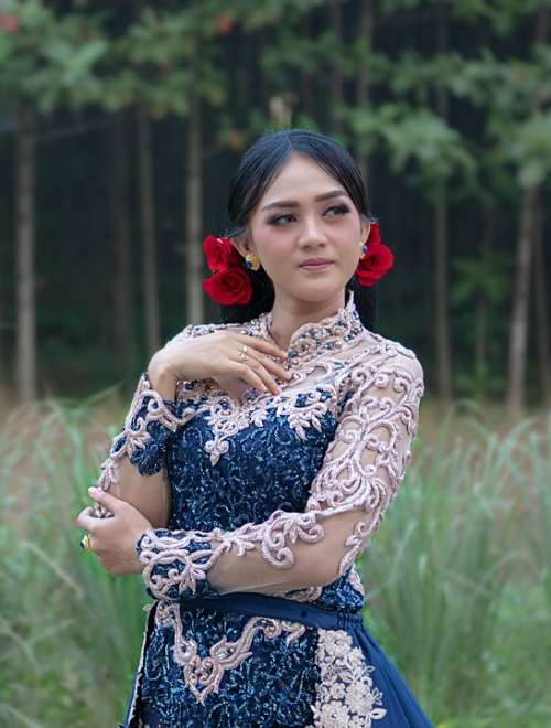 Women Java Gorgeous Kebaya Potrait Glamour Custom