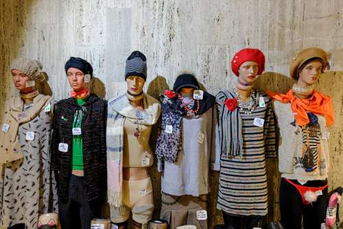 Mannequins Wearing Winter Clothes