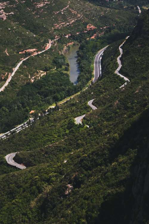 Mountain Winding Roads Photo