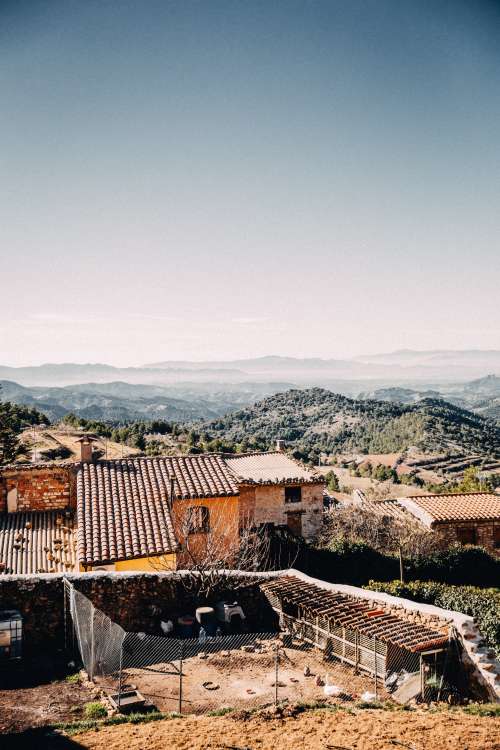 Small Farm In The Mountains Photo