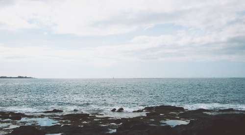 ocean sea coast beach view