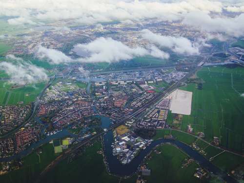 netherlands dutch nederland city from above