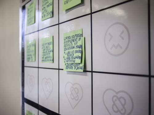 Rockstart Launchtrack Chisinau Progress board post-it startups