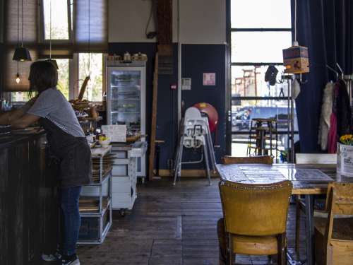 cafe restaurant de bakkers winkel interior rustic