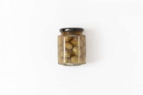 Canned Olives In A Glass Jar