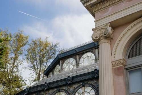 Crystal Palace (Palacio de cristal) in Retiro Park, Madrid, Spain